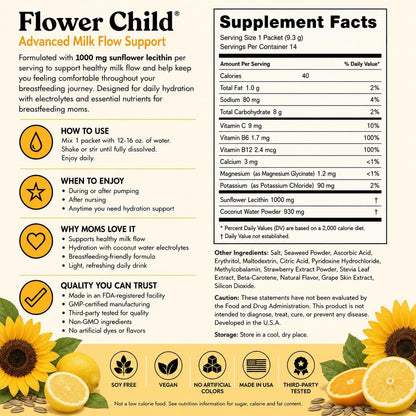 Lactation Drink Mix | 1000 mg Sunflower Lecithin