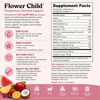 Postpartum Hydration Drink Mix - Fruit Punch