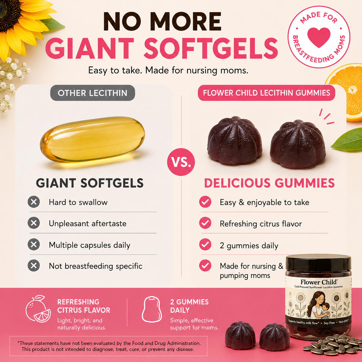 Cold-Pressed Sunflower Lecithin Gummies