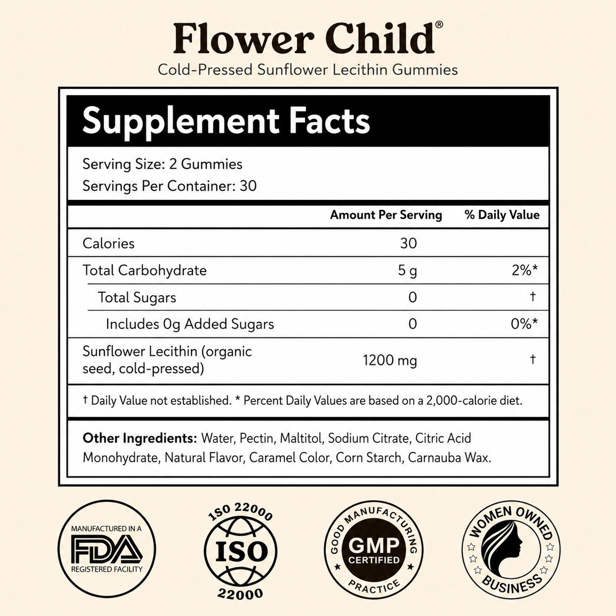 Cold-Pressed Sunflower Lecithin Gummies