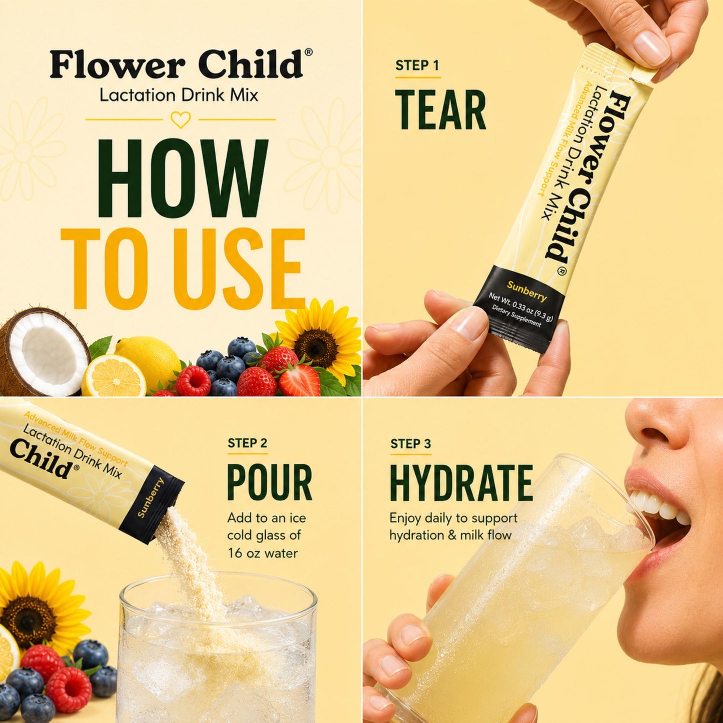 Lactation Drink Mix | 1000 mg Sunflower Lecithin